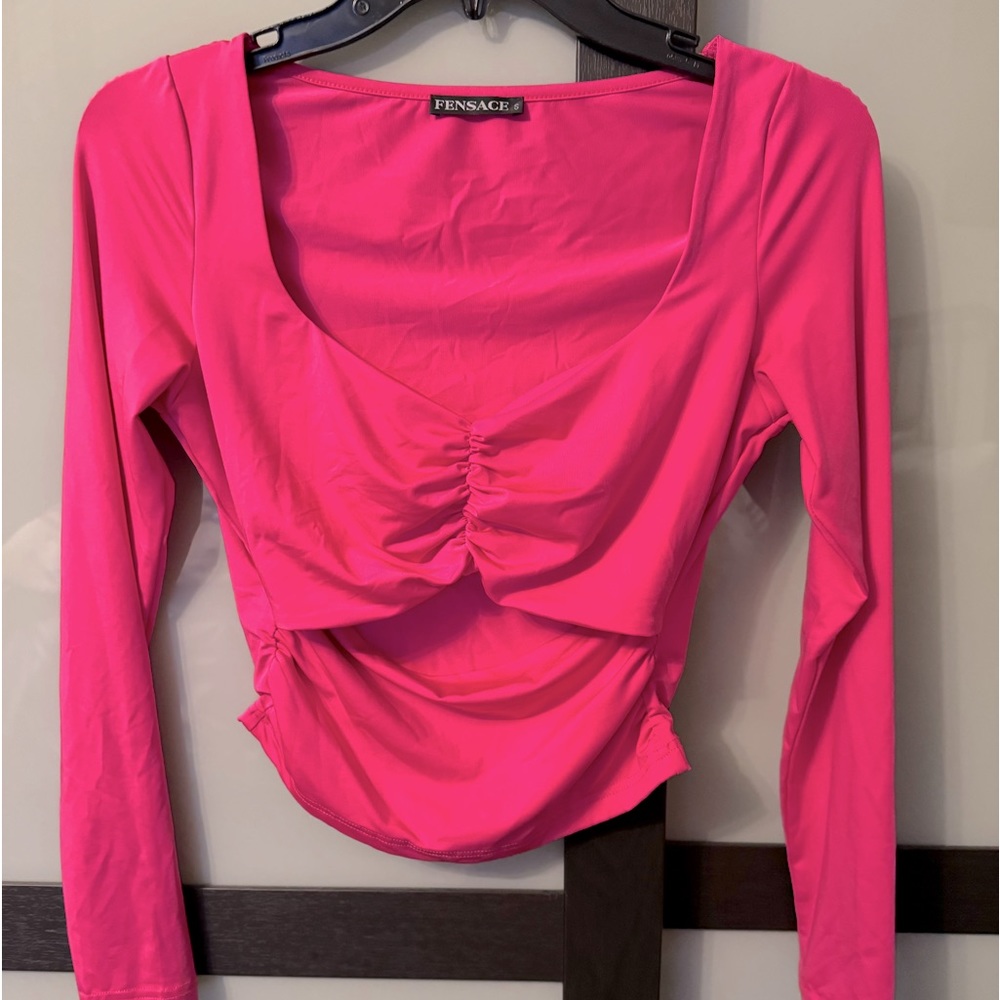 Hot Pink Crop